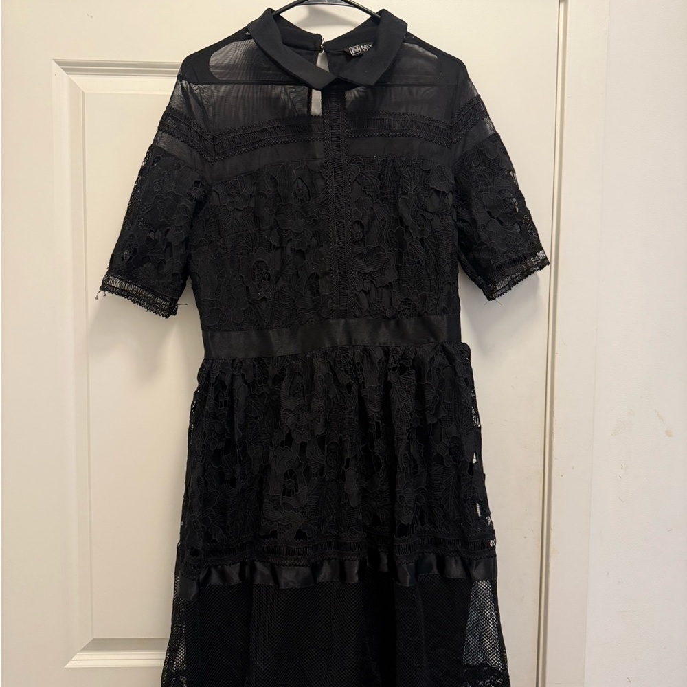 Elegant Black Lace  Dress